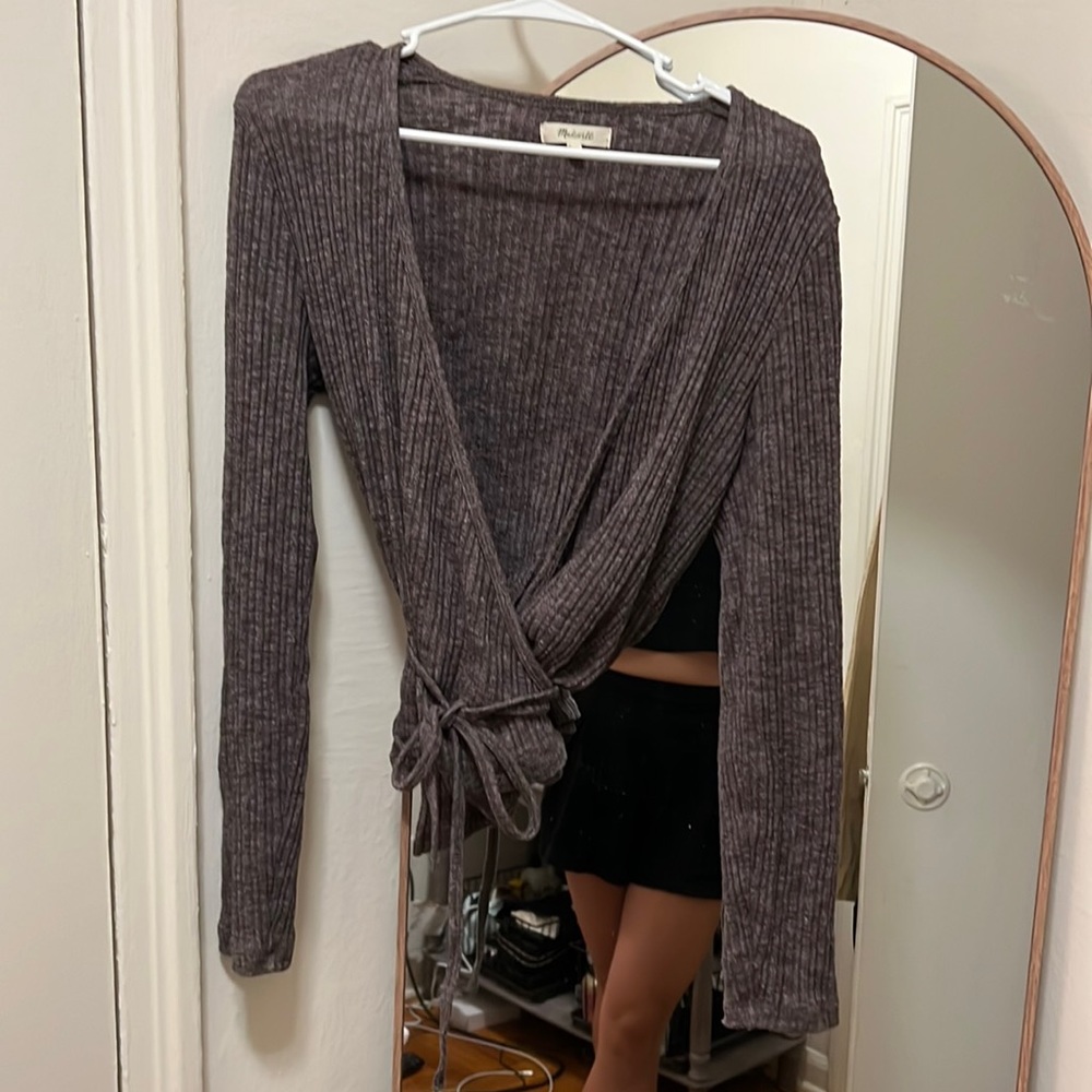 Madewell Ballet Wrap sweater